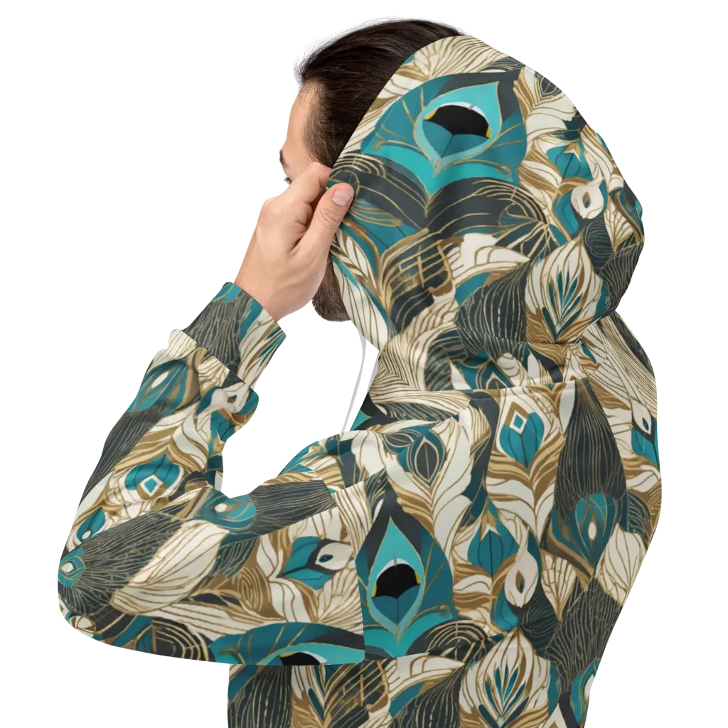 Turquoise Talisman on Hoodie — Back