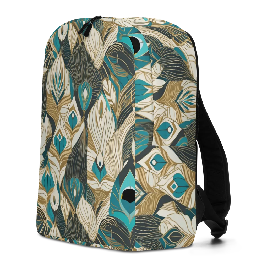 Turquoise Talisman on Minimalist Backpack — Left