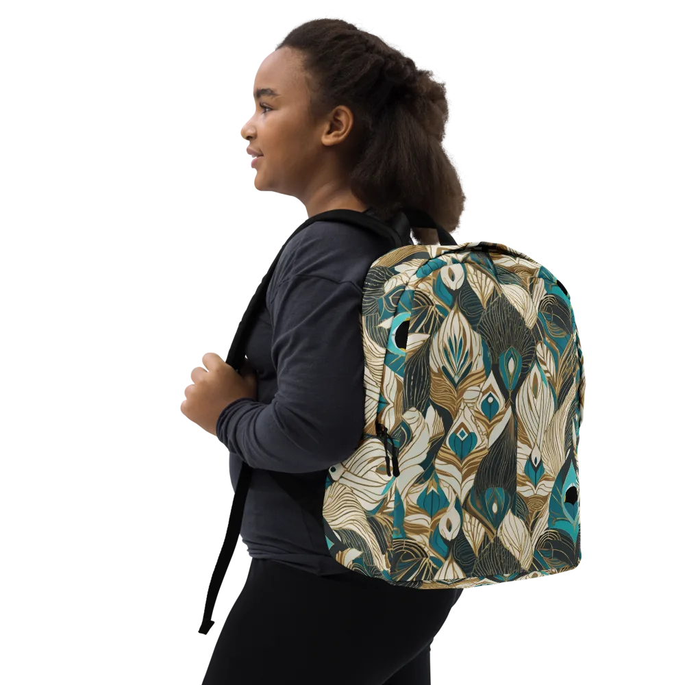 Turquoise Talisman on Minimalist Backpack — Right Front