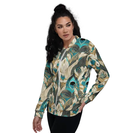 Turquoise Talisman on a Bomber Jacket