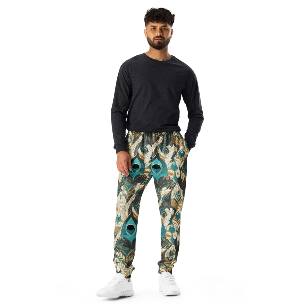 Turquoise Talisman on Men's Joggers — Front