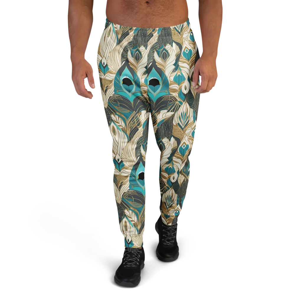 Turquoise Talisman on Men's Joggers — Front