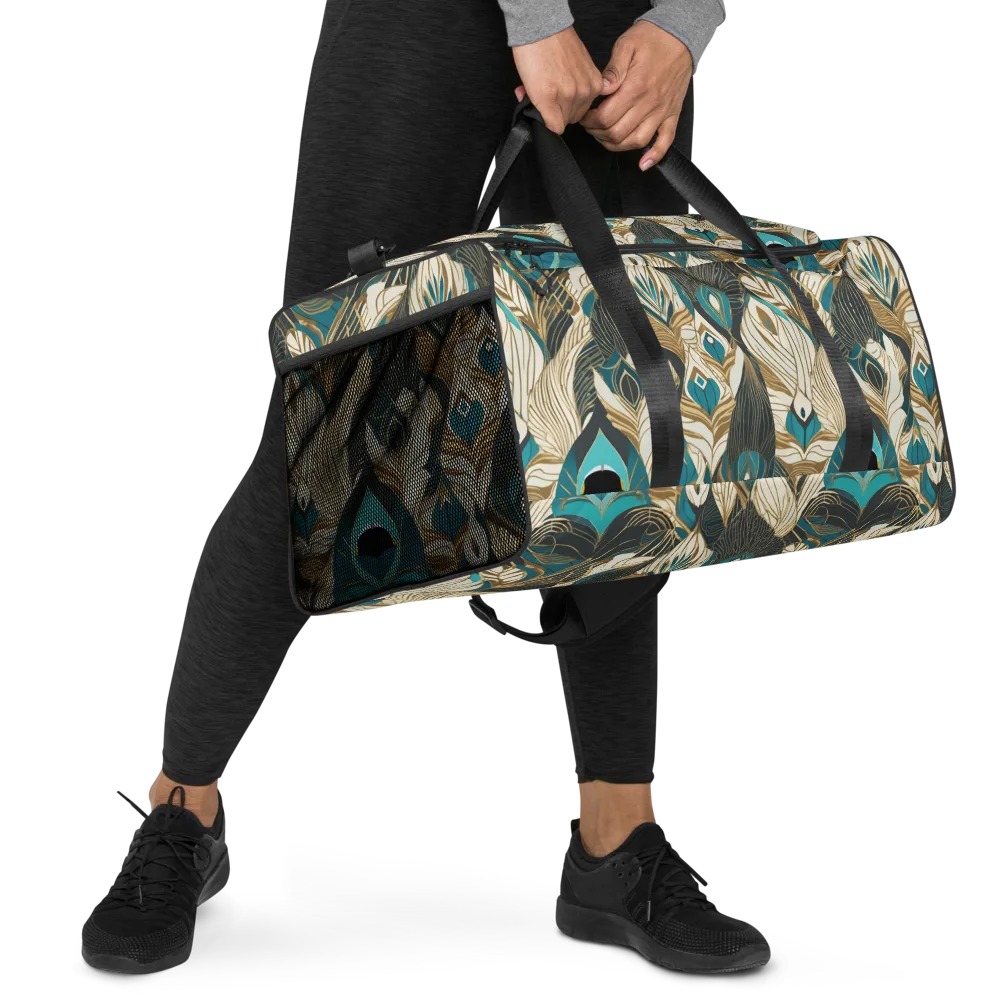 Turquoise Talisman on Duffle Bag — Right Front