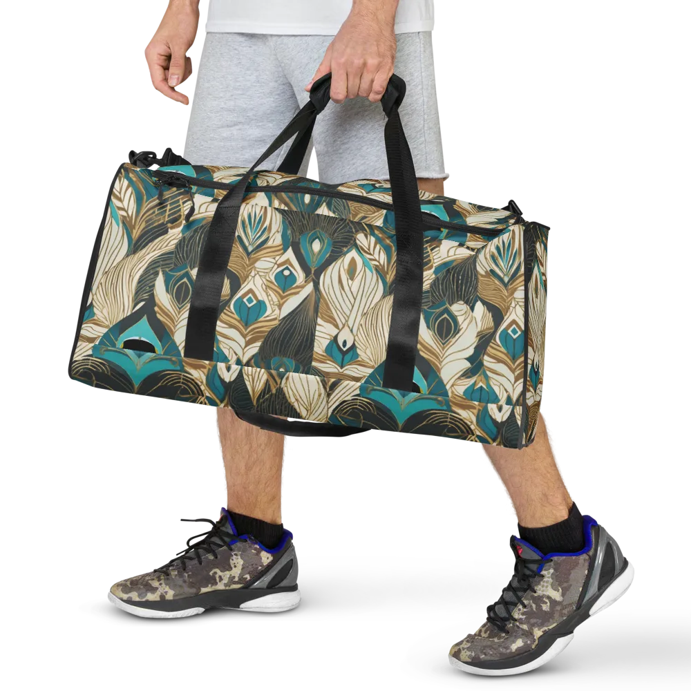 Turquoise Talisman on Duffle Bag — Front