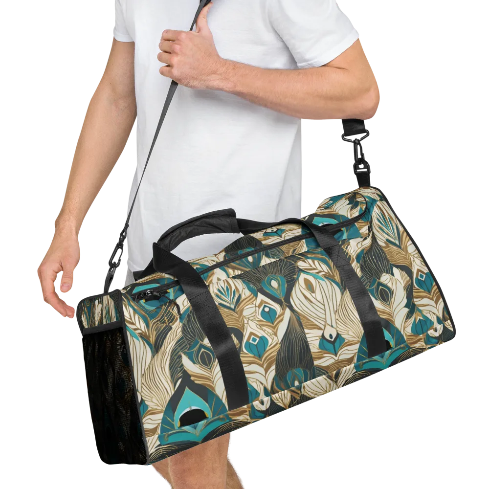 Turquoise Talisman on Duffle Bag — Right Front
