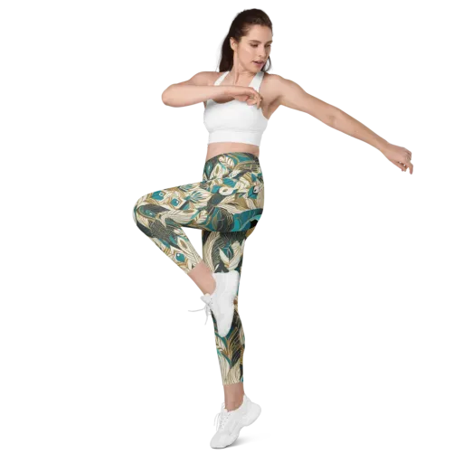 Turquoise Talisman on a Leggings with Pockets