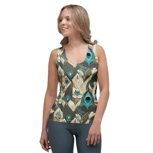Turquoise Talisman on a Women's Tank Top