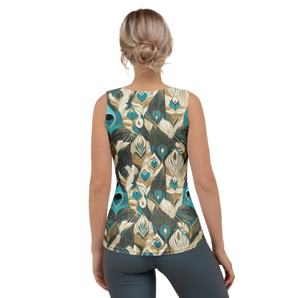 Turquoise Talisman on Women's Tank Top — Back