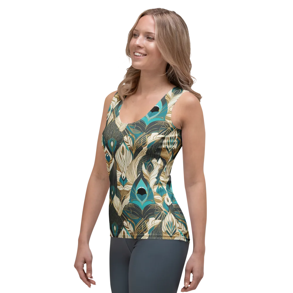 Turquoise Talisman on Women's Tank Top — Left Front