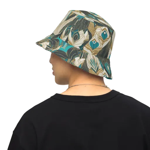 Turquoise Talisman on a Reversible Bucket Hat