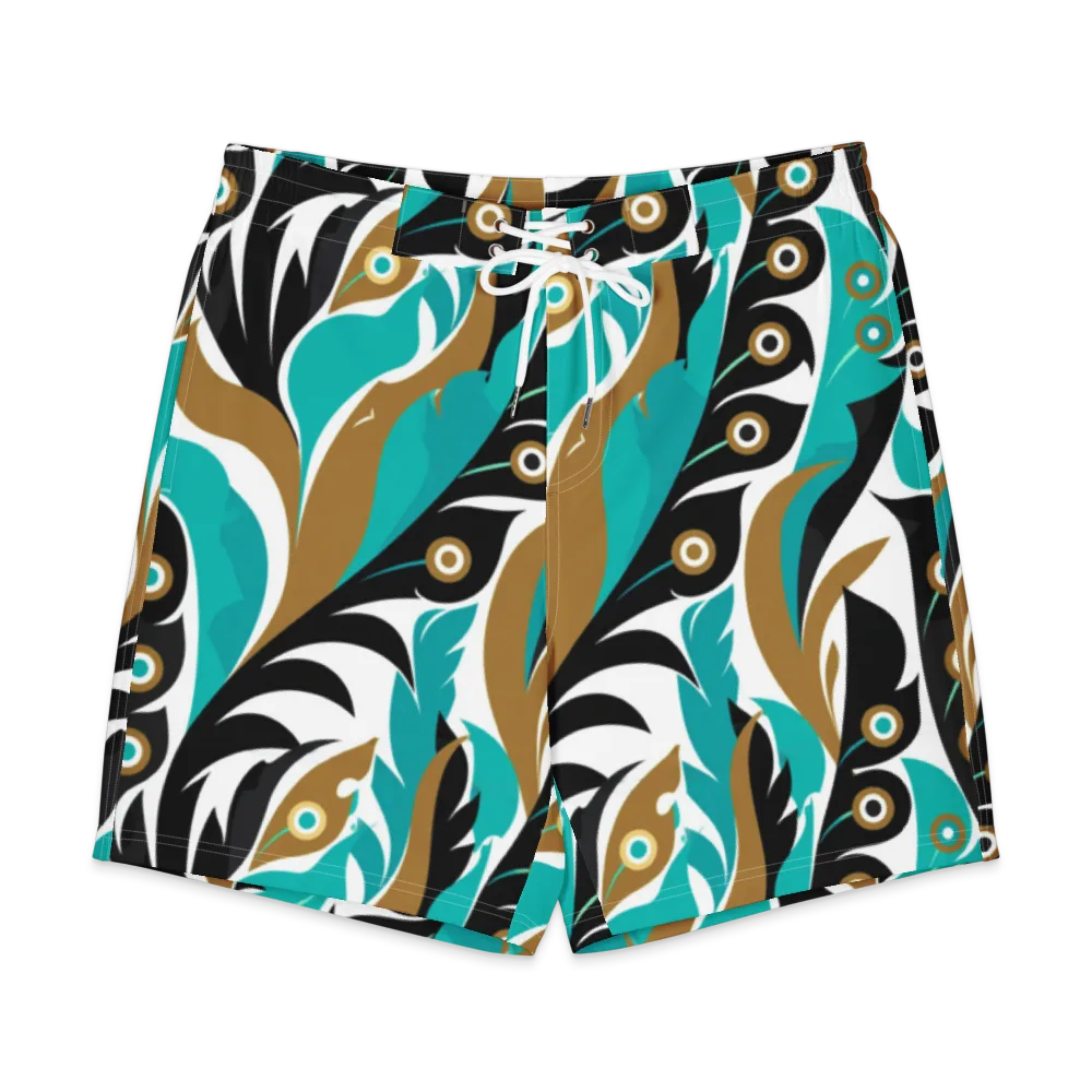 Golden Eyelet on Men's Board Shorts — Front