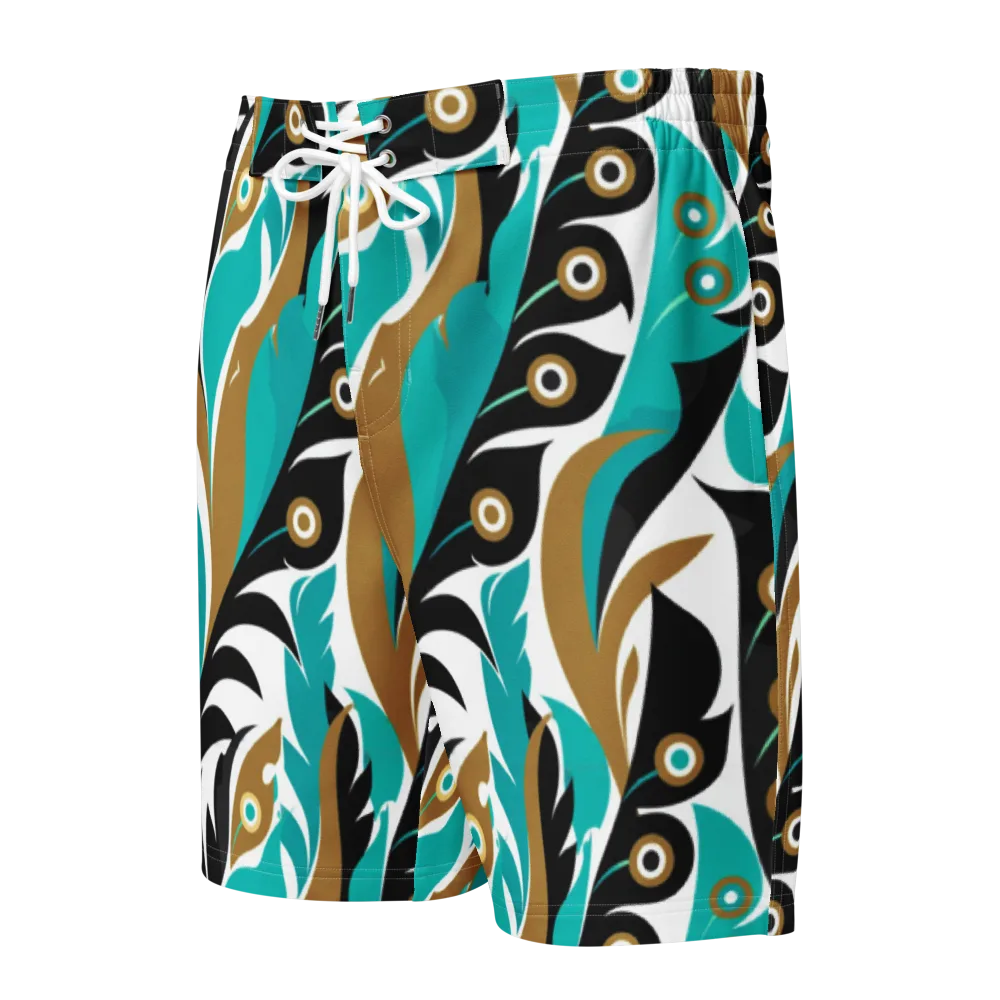 Golden Eyelet on Men's Board Shorts — Front
