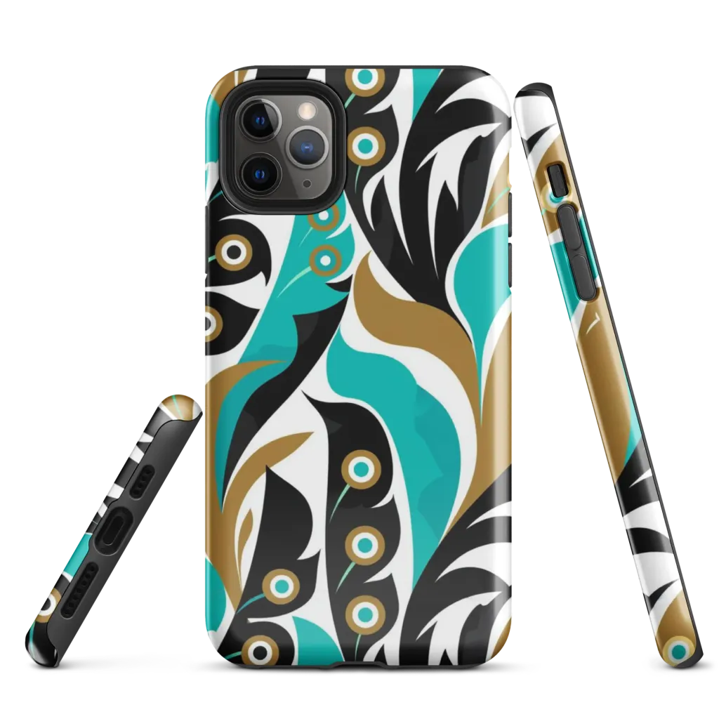 Golden Eyelet on Tough Case for iPhone® — Front