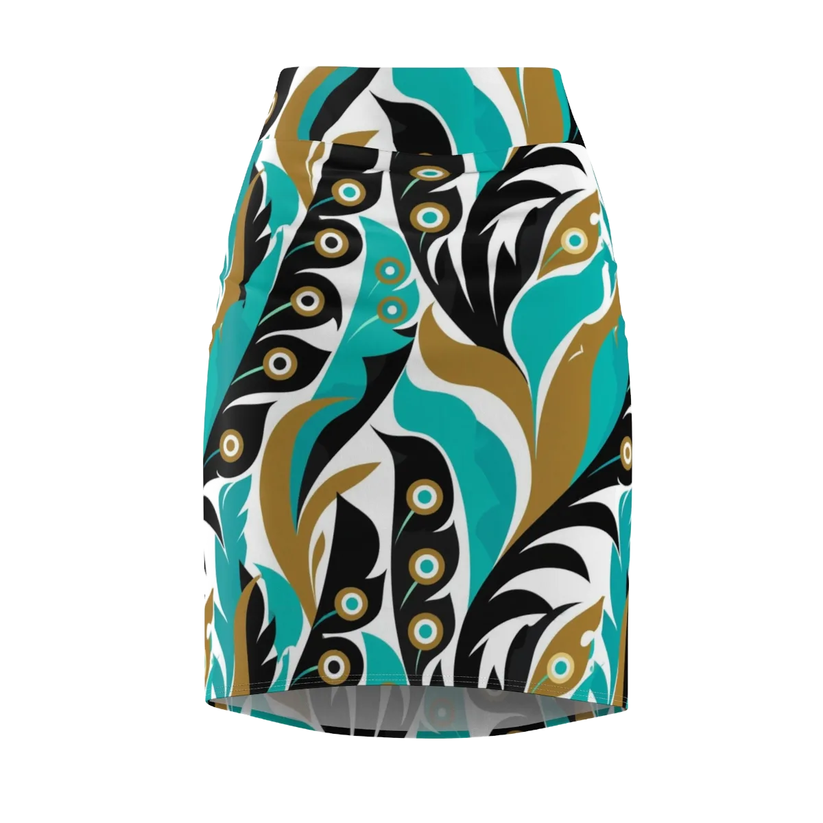 Golden Eyelet on Pencil Skirt — Front