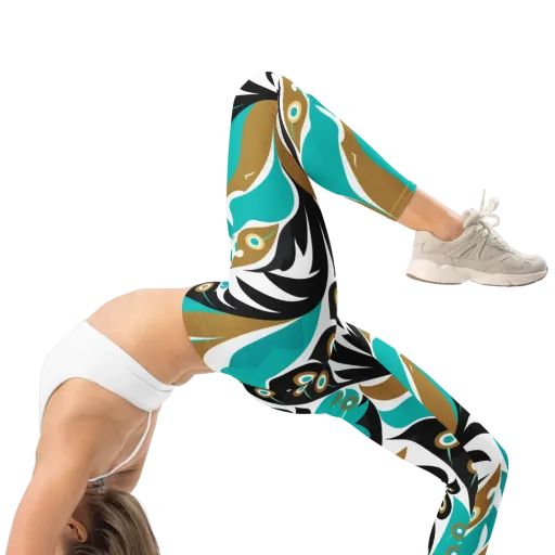 Golden Eyelet on a Leggings