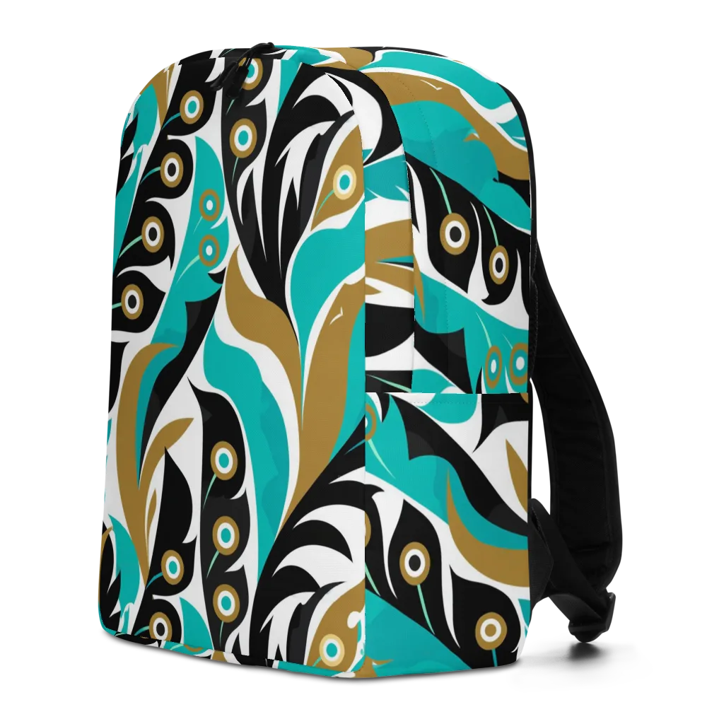Golden Eyelet on Minimalist Backpack — Left