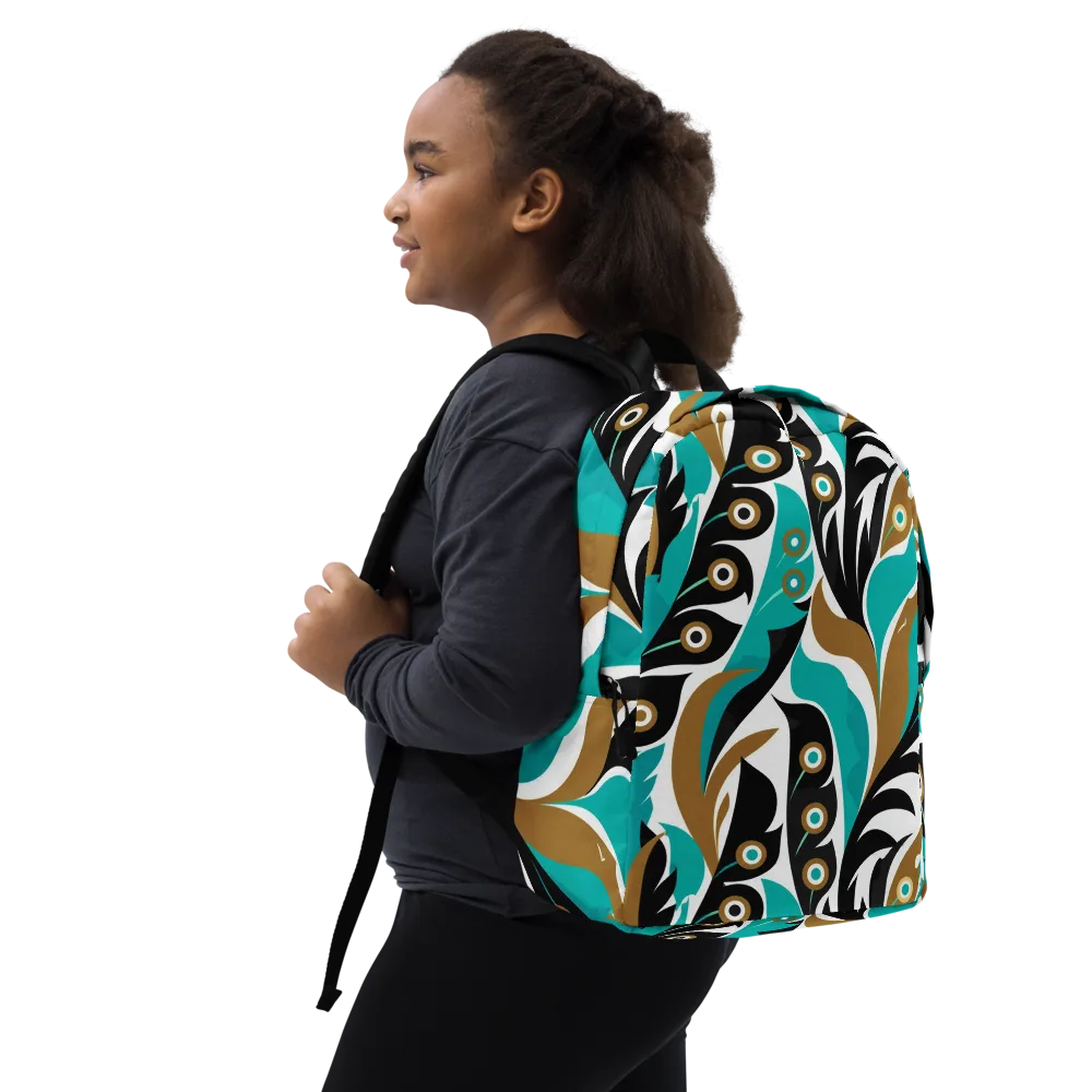 Golden Eyelet on Minimalist Backpack — Right Front