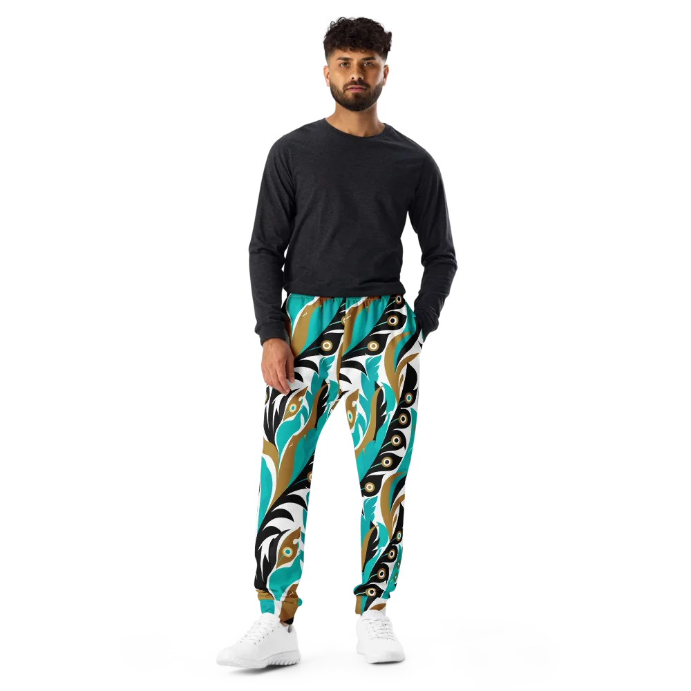 Golden Eyelet on Men's Joggers — Front