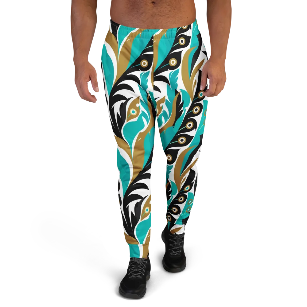 Golden Eyelet on Men's Joggers — Front