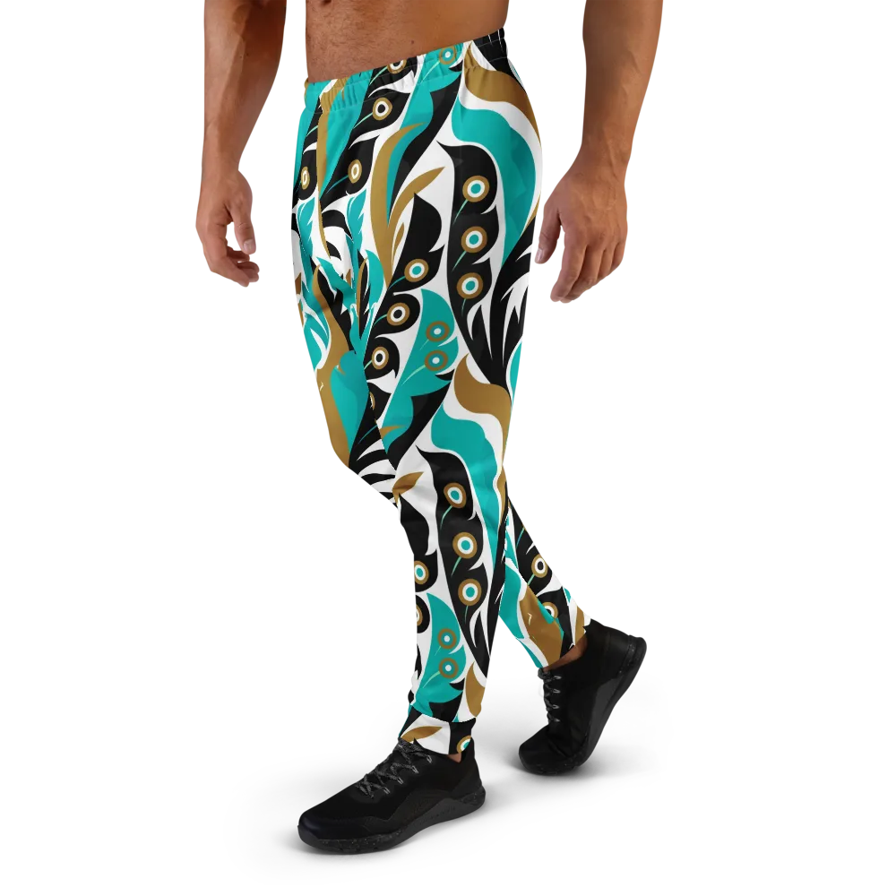 Golden Eyelet on Men's Joggers — Left