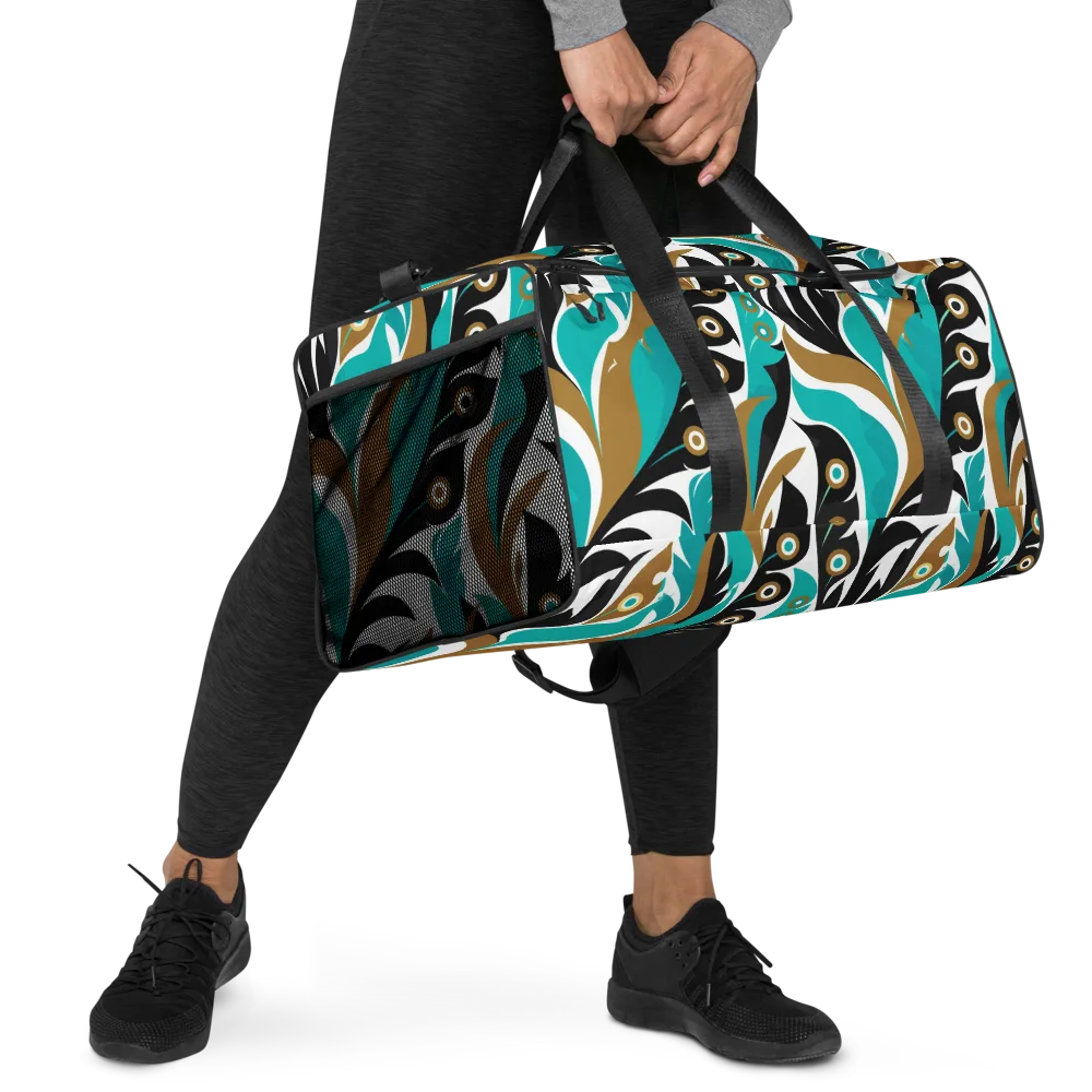 Golden Eyelet on Duffle Bag — Right Front