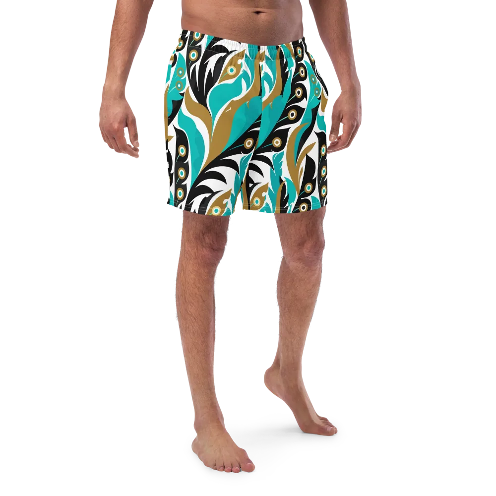 Golden Eyelet on Swim Trunks — Front