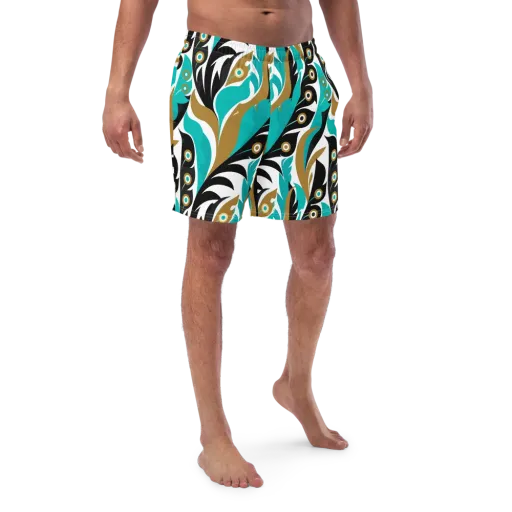 Golden Eyelet on a Swim Trunks