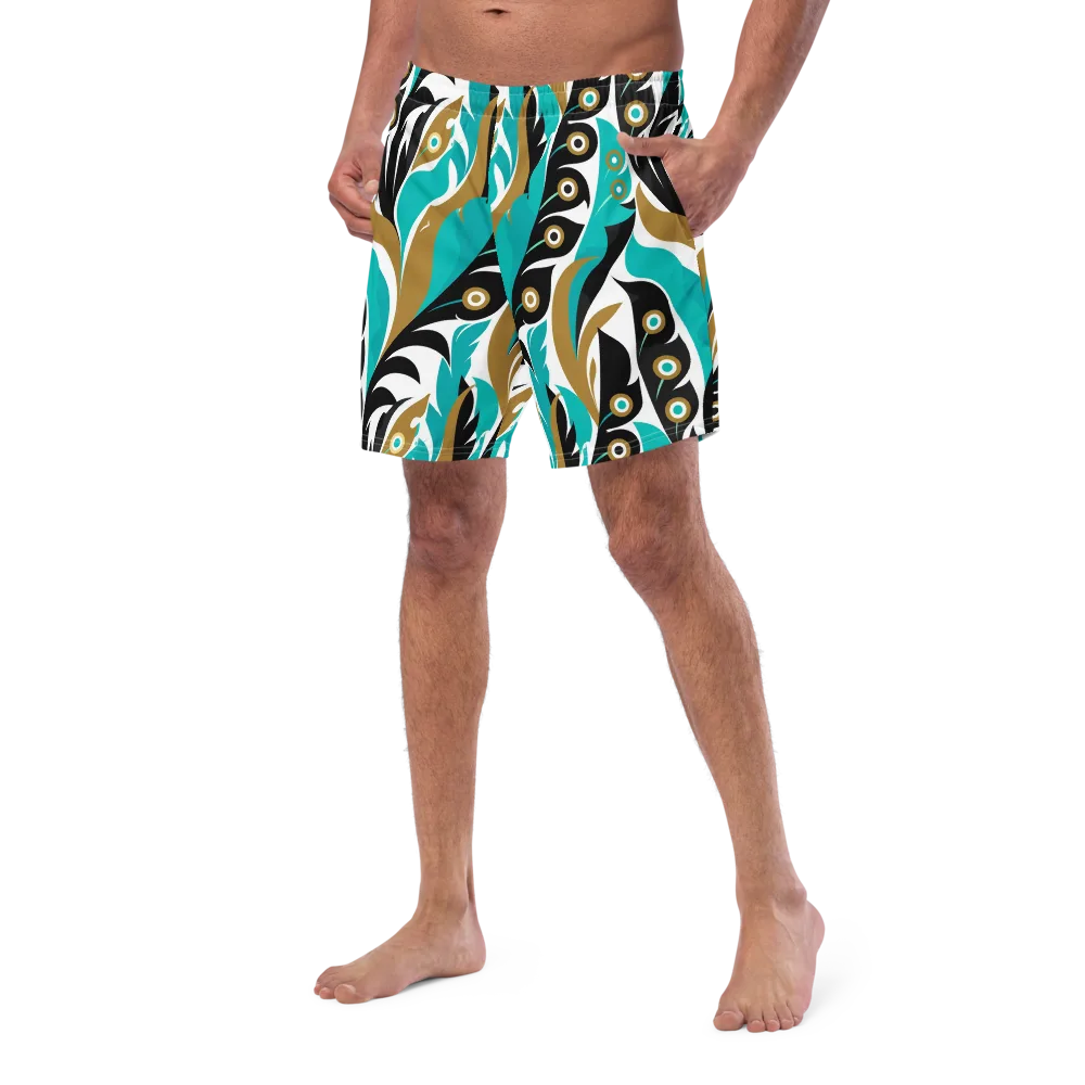 Golden Eyelet on Swim Trunks — Left Front