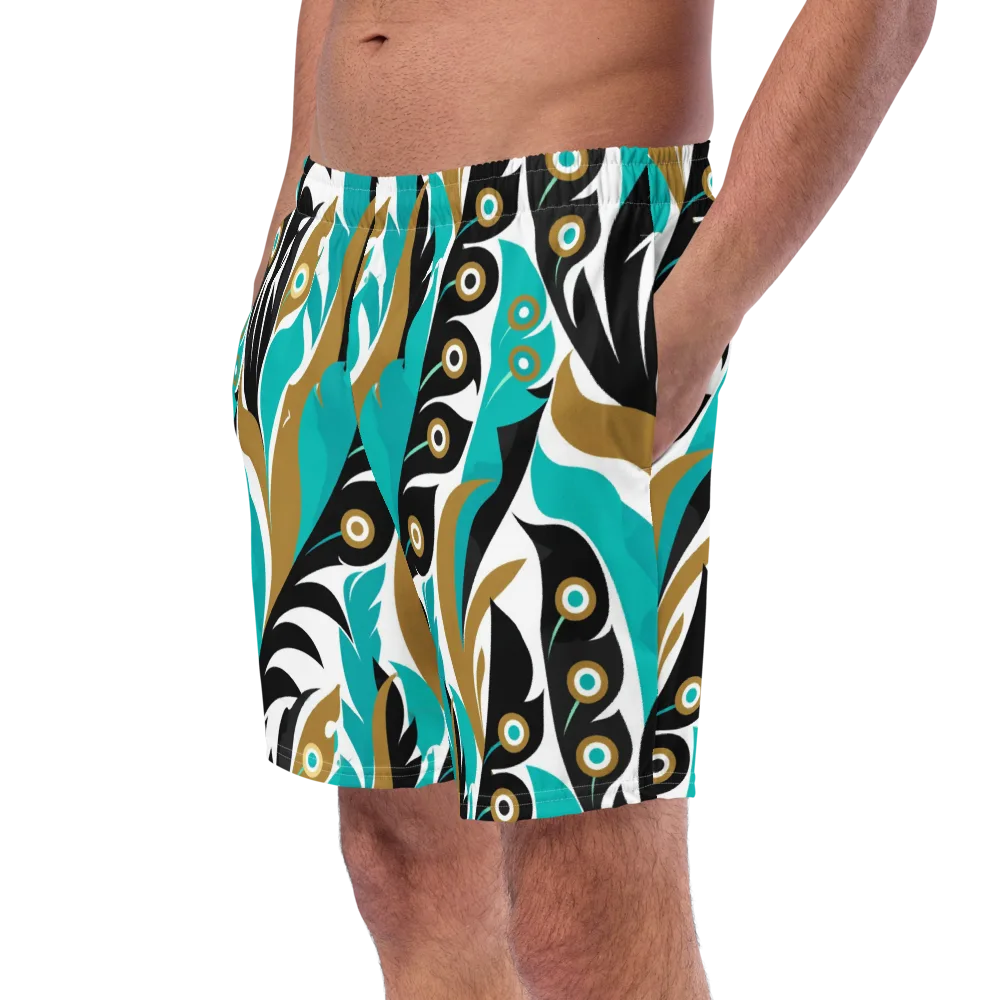 Golden Eyelet on Swim Trunks — Left Front