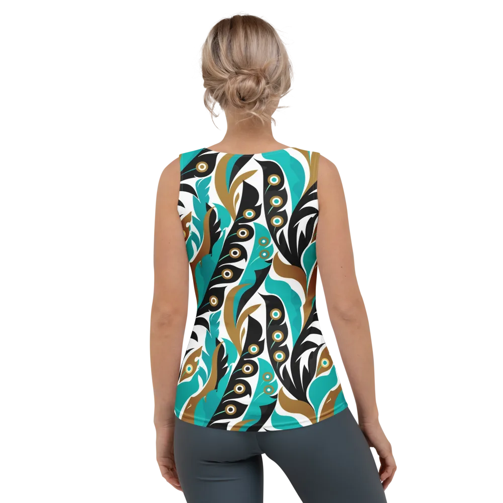 Golden Eyelet on Women's Tank Top — Back