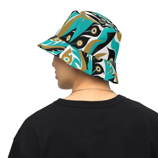 Golden Eyelet on a Reversible Bucket Hat