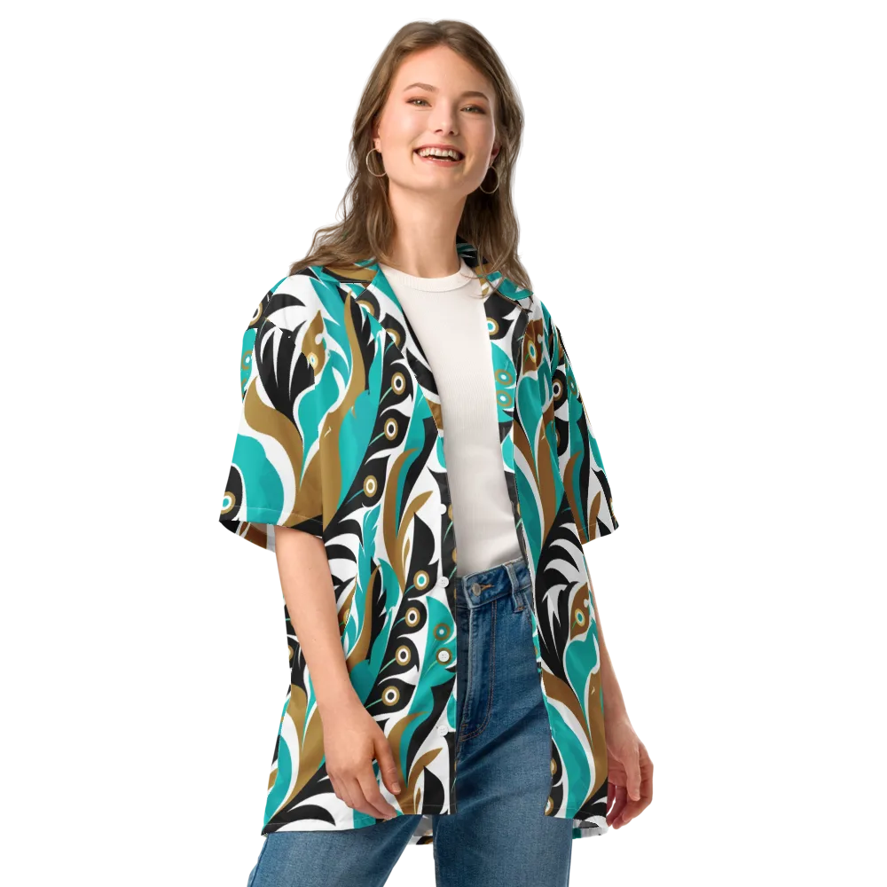 Golden Eyelet on Button Shirt — Front