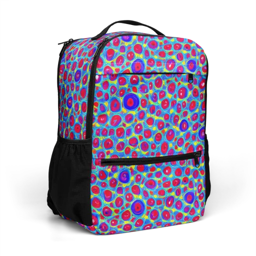 Neon Pebble Riot on a Utility Backpack