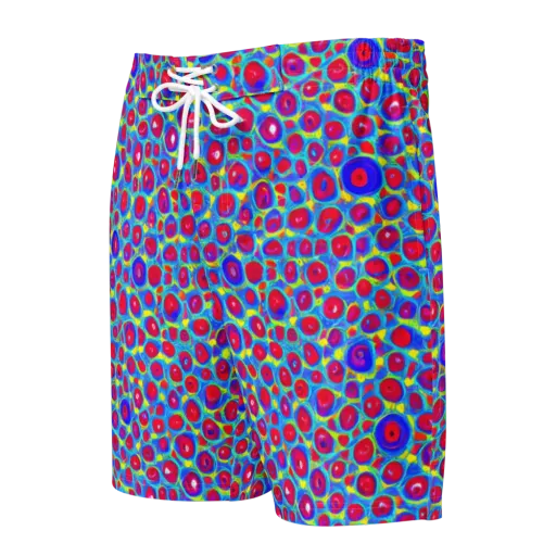 Neon Pebble Riot on a Men's Board Shorts