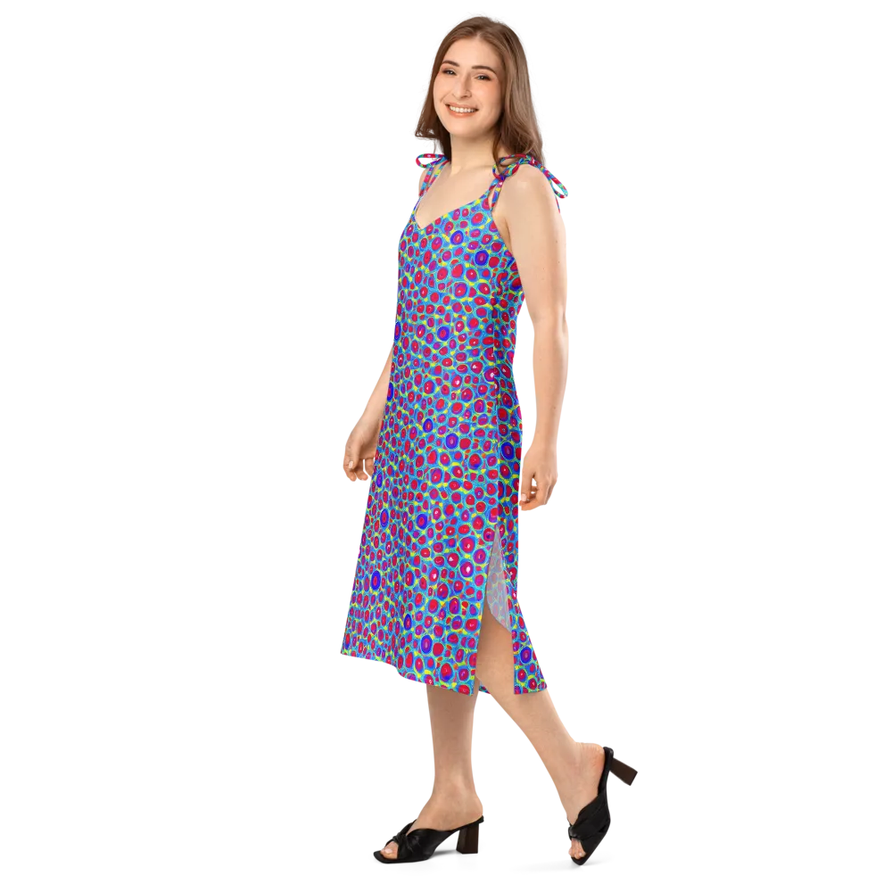 Neon Pebble Riot on Slip Dress — Left Front