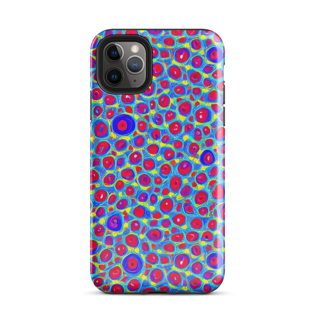 Neon Pebble Riot on Tough Case for iPhone® — Front
