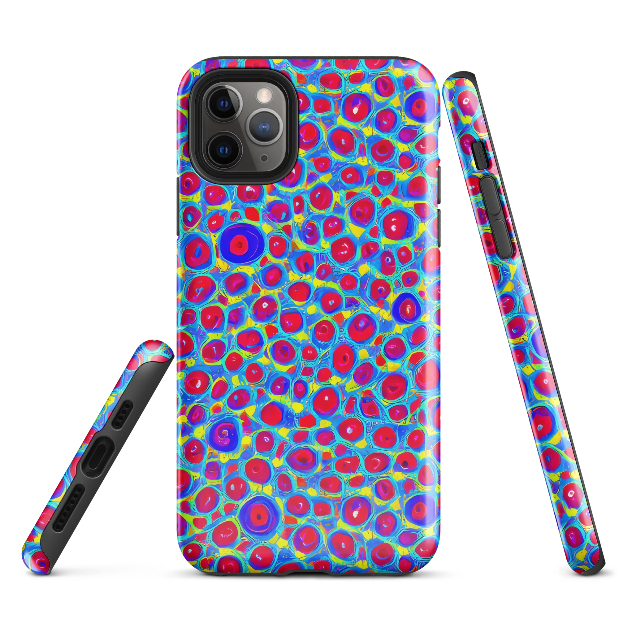 Neon Pebble Riot on Tough Case for iPhone® — Front