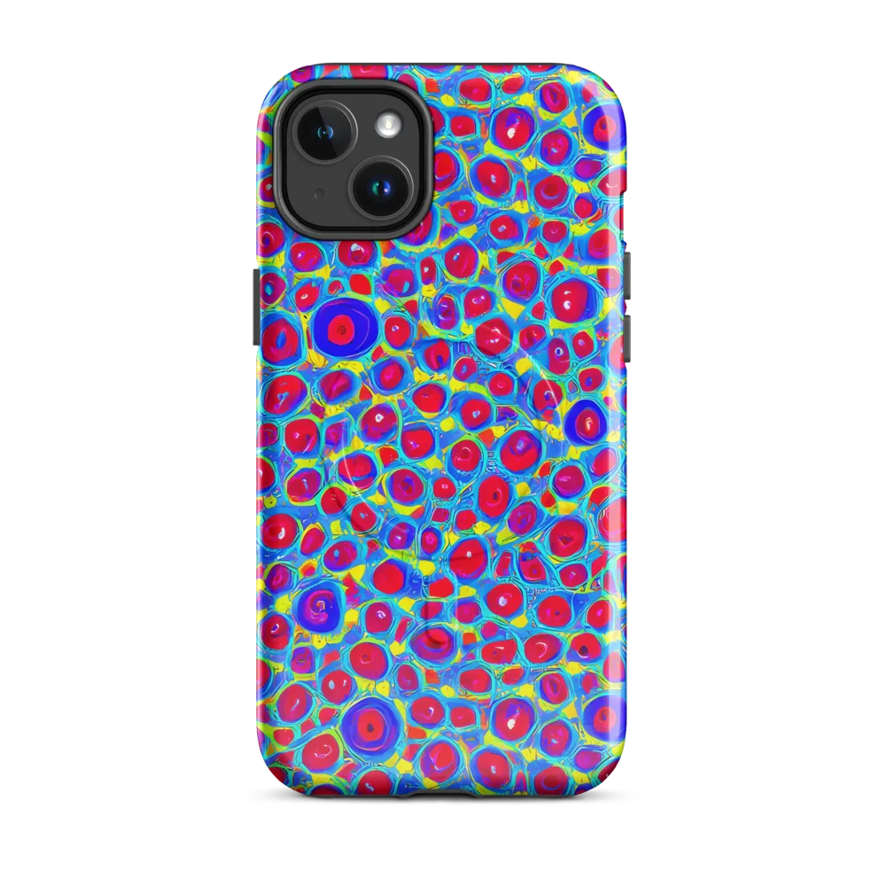 Neon Pebble Riot on MagSafe Tough Case for iPhone® — Front