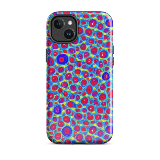 Neon Pebble Riot on a MagSafe Tough Case for iPhone®