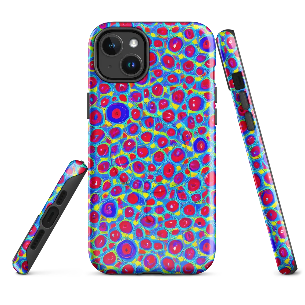 Neon Pebble Riot on MagSafe Tough Case for iPhone® — Front