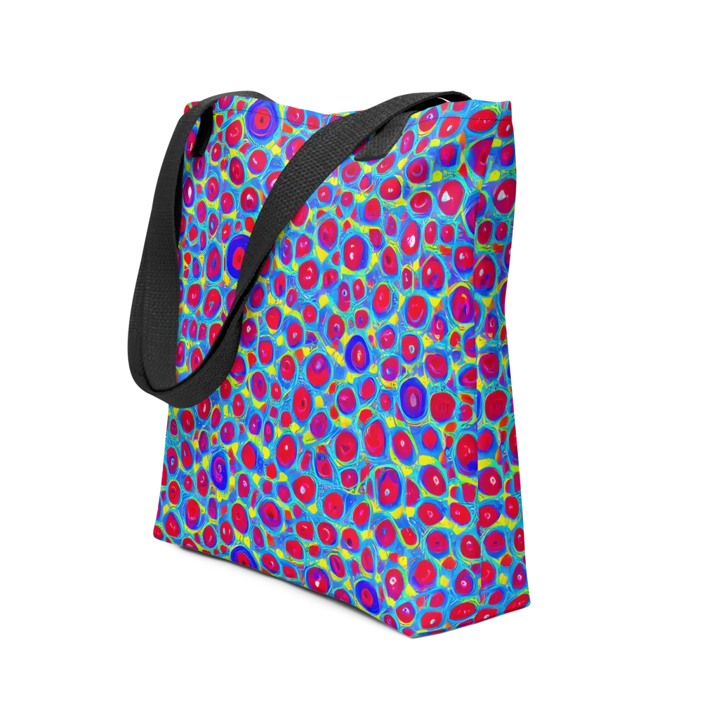 Neon Pebble Riot on Tote Bag — Front