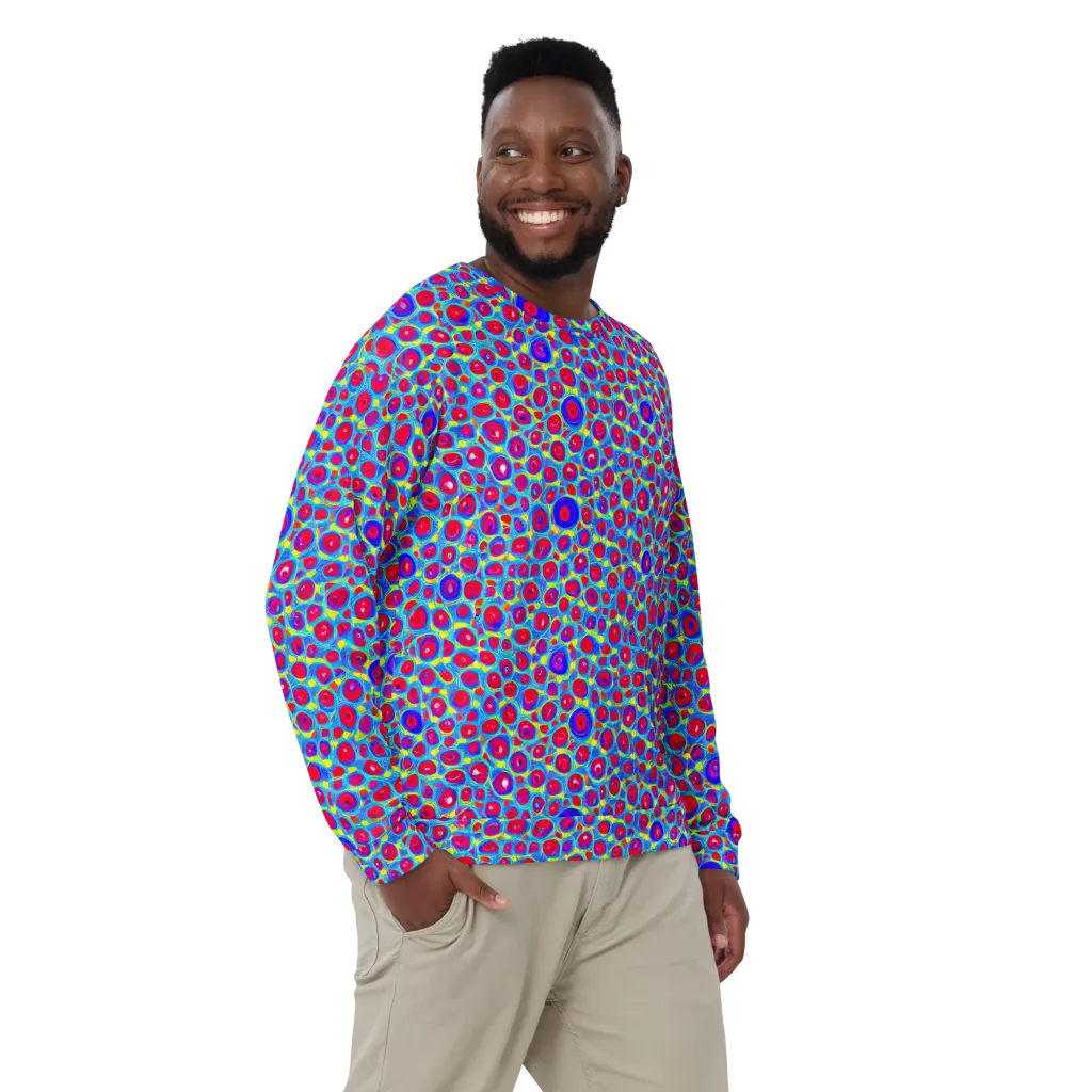 Neon Pebble Riot on Sweatshirt — Front