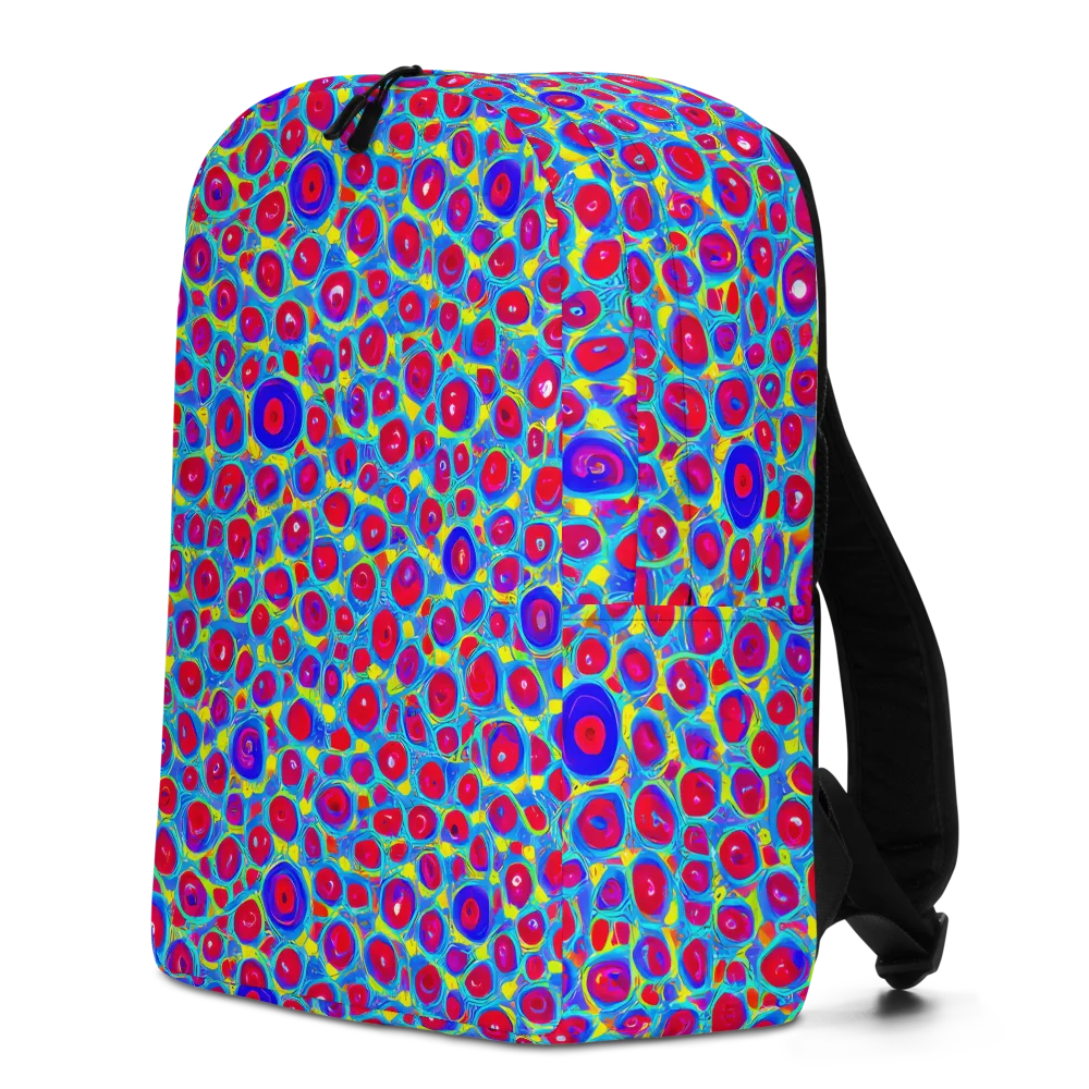 Neon Pebble Riot on Minimalist Backpack — Left