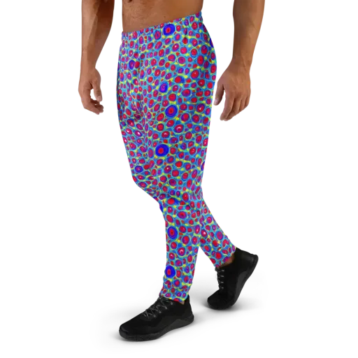 Neon Pebble Riot on a Men's Joggers