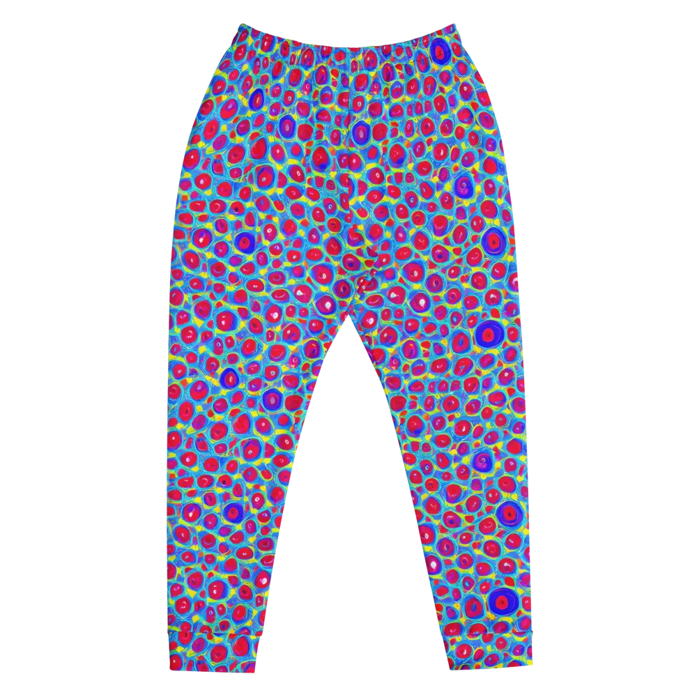 Neon Pebble Riot on Men's Joggers — Front