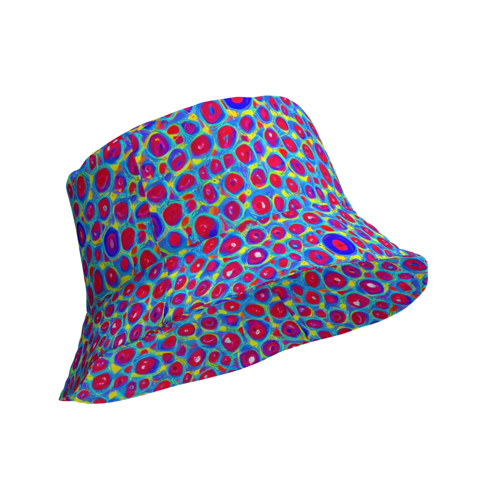 Neon Pebble Riot on Reversible Bucket Hat — Product details Outside