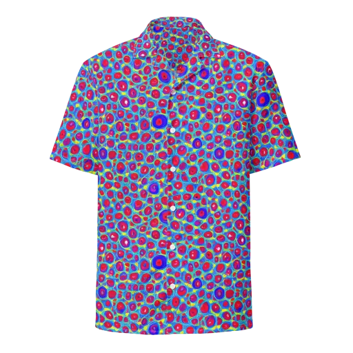 Neon Pebble Riot on a Button Shirt