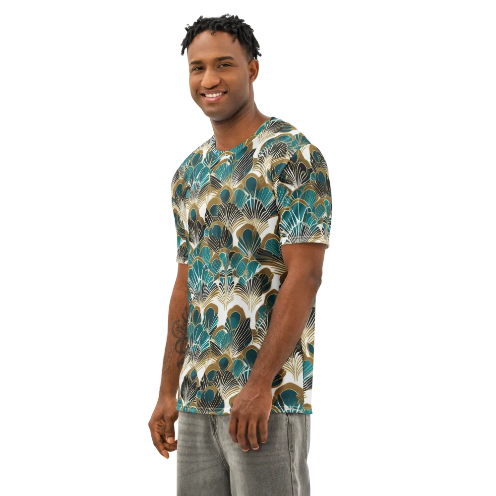 Aurum Botanica on Men's Cotton Crew Neck T-Shirt — Left Front