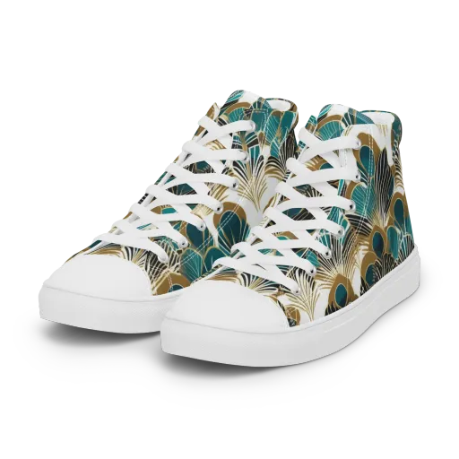 Aurum Botanica on a Women's High Top Canvas Shoes