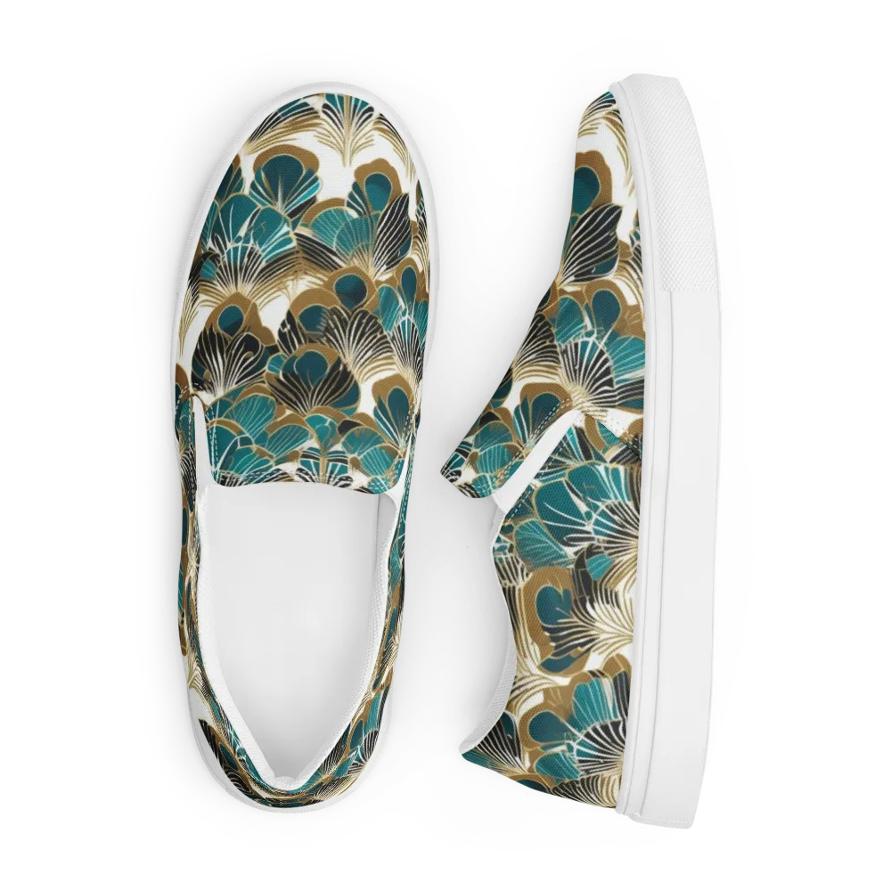 Aurum Botanica on Men's Slip-On Canvas Shoes — Front